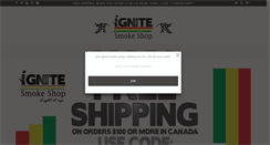 Desktop Screenshot of ignitesmokeshop.ca